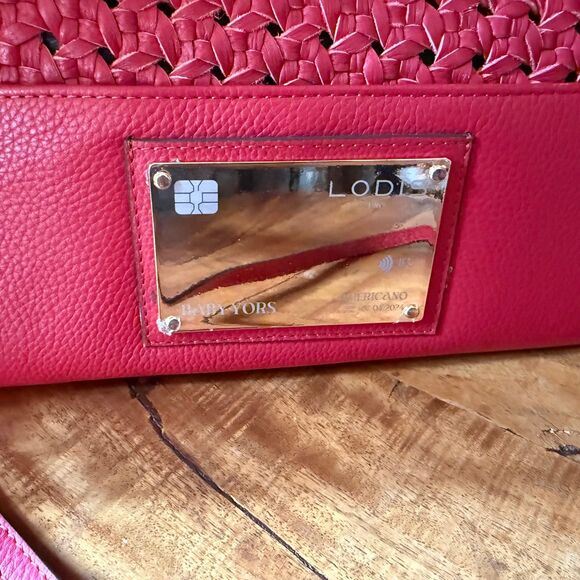 Lodis 1965 Americano Crossbody Bag Clutch Red - Picture 14 of 16